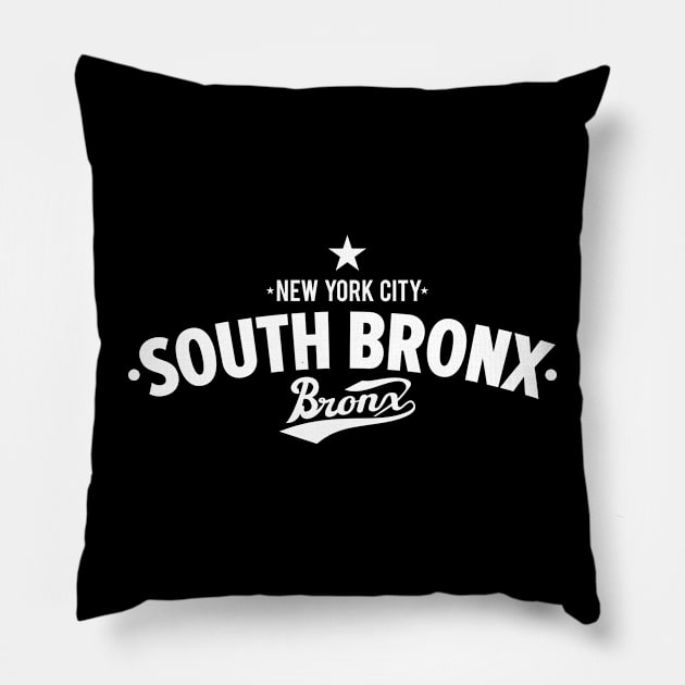 South Bronx Streets - NYC Vibes Pillow by Boogosh