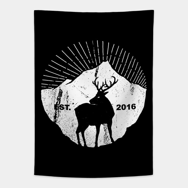 American mountain deer Tapestry by barmalisiRTB