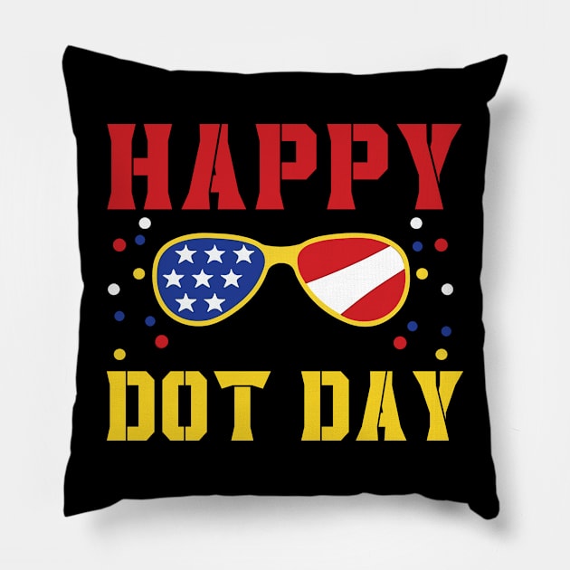 Happy International Dot Day 2023 September 15th Polka Dot Pillow by The Design Catalyst