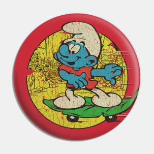 Smurfboarding is Not a Crime 1980 Pin