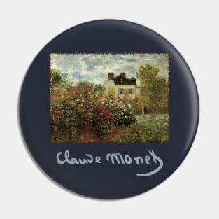 Monet's Garden at Argenteuil by Claude Monet Pin