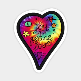 Hippie loveheart Magnet