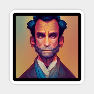 Abraham Lincoln Comics Design Magnet