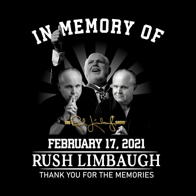 In memory of Rush Limbaugh thank you for the memories by CelestialCharmCrafts