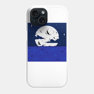 Moon Pixel Art Phone Case