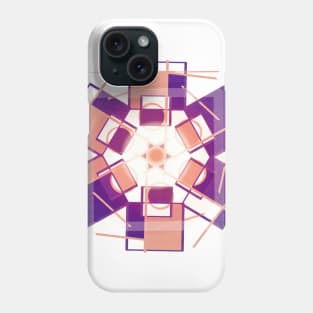 Geometric purple abstract modern Phone Case