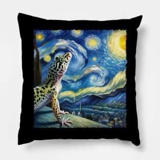 Vivid Vibes Gecko-inspired Tees Starry Night and Style to Wardrobes Pillow