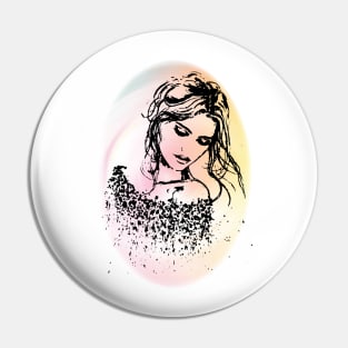 Faded Women Pin