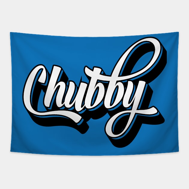 Chubby Girl Cool Fancy Fat Tapestry by JamesBennettBeta