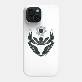 Born to Love Minimalist Sun and flower  Design Phone Case