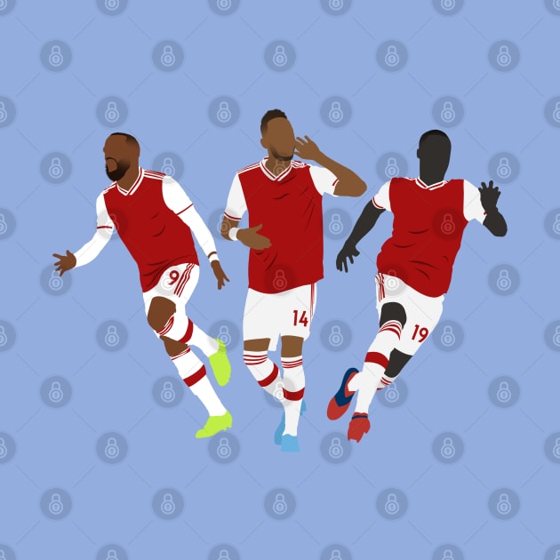 Lacazette Aubameyang Pepe by InspireSoccer