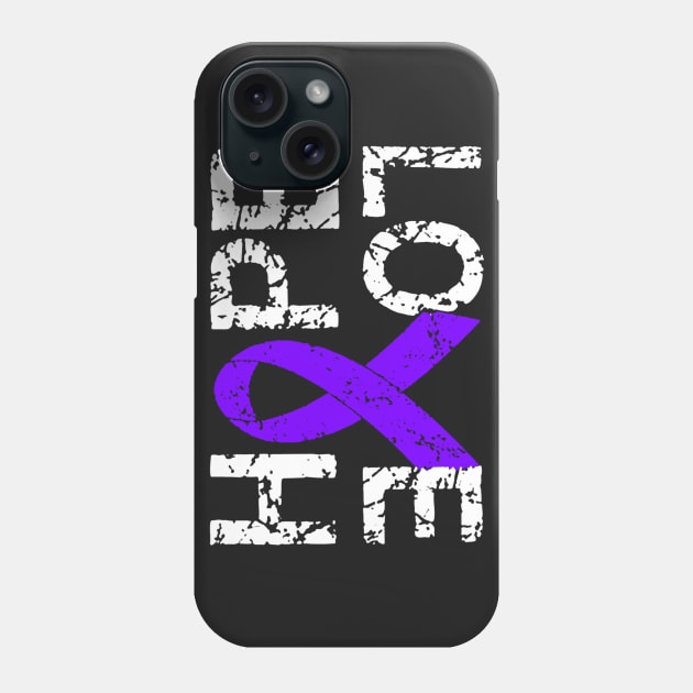 Pancreatic cancer awareness Hope and Love T shirt Phone Case by TeeLovely