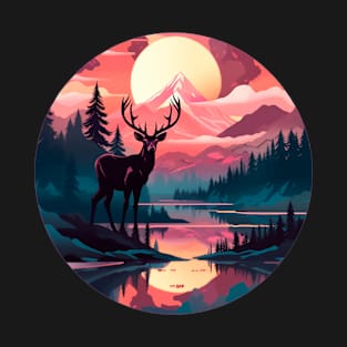 deer landscape T-Shirt