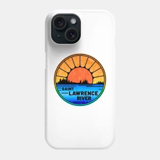 Saint Lawrence River New York Canada Quebec Fishing Seaway NY CA QC Phone Case