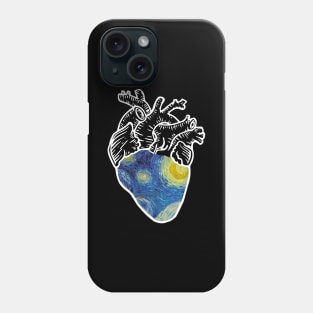 Starry night heart Phone Case