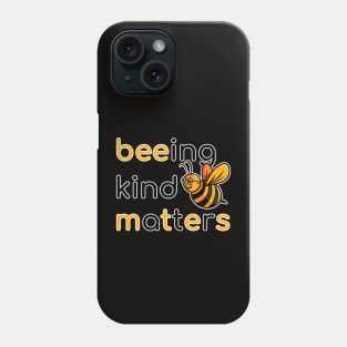 Being Kind Matters (black and yellow) Phone Case