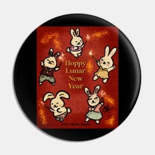 Hoppy New Year Pin