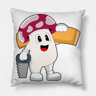 Mushroom Handyman Saw Pillow