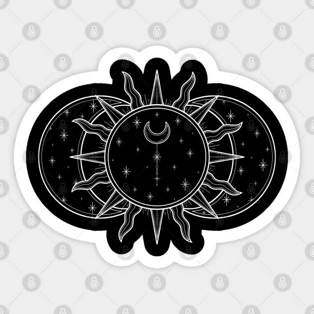 Vintage Celestial Sun And Moon Sun And Moon Sticker Teepublic Au Vintage Celestial Sun And Moon Sun And Moon Sticker Teepublic Au