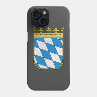 Bavaria Coat of Arms // Faded Style Region Design Phone Case