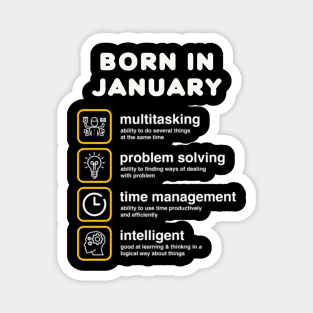 Born in January Magnet