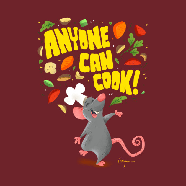 Anyone Can Cook! Ratatouille Kids TShirt TeePublic