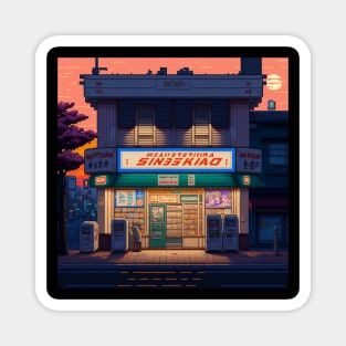 Japanese Store with Sunset View Magnet