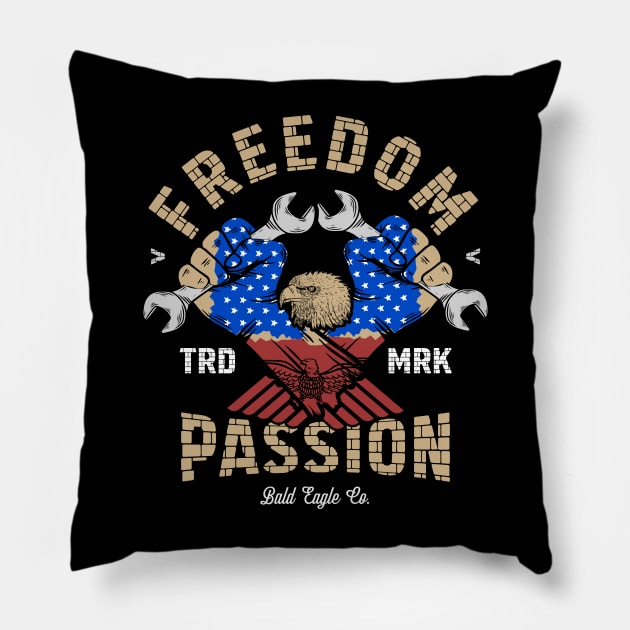 Freedom Ain't Free Pillow by TerpeneTom