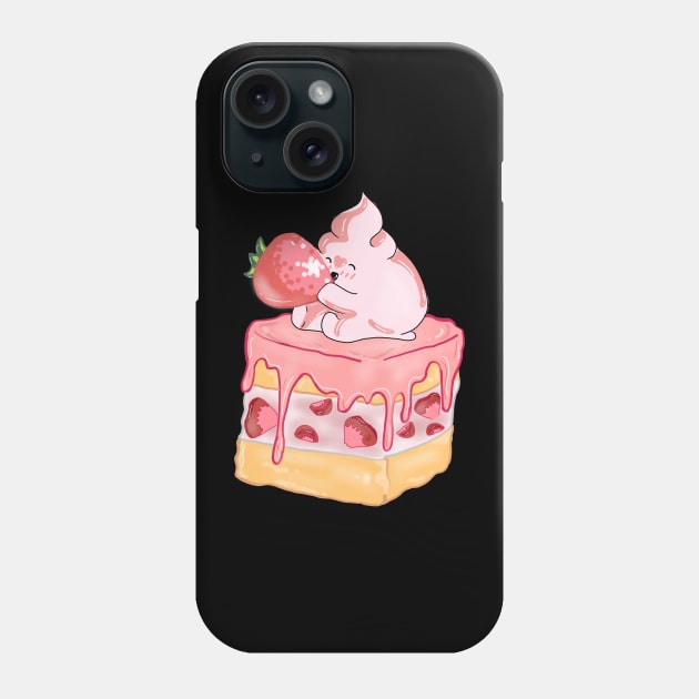 cute strawberry cake Phone Case by Rohman1610