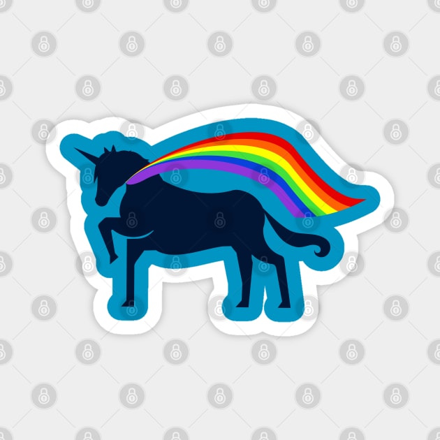 Pride Unicorn Magnet by TeawithAlice