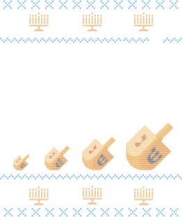 Funny Ugly Hanukkah Sweater, Dreidel Legend Magnet