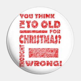 Christmas senior home SPruch Pension Pin