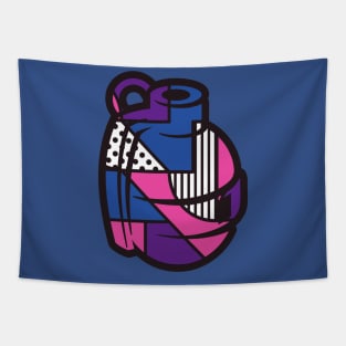 Abstract Grenade Geometric Shapes Tapestry