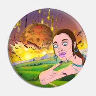 Meteor Selfie Pin