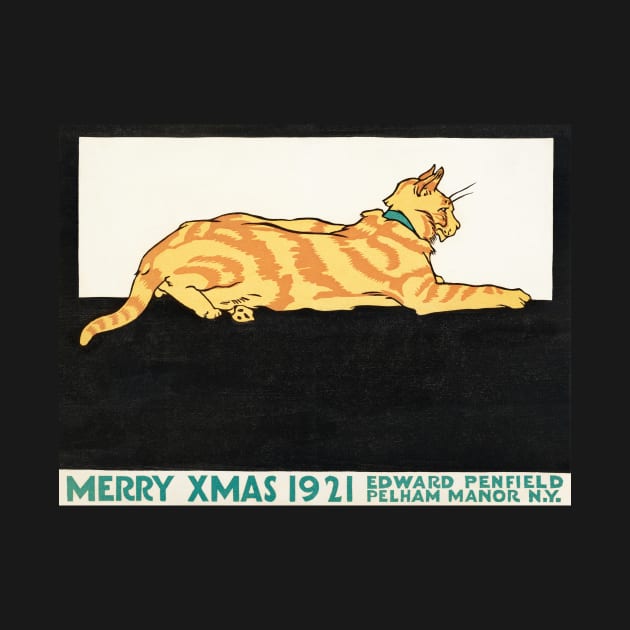 Merry Xmas with Handsome Yellow Cat by CROWNLIGHT