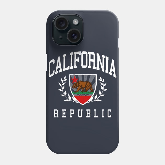 California Republic (vintage distressed look) Phone Case by robotface