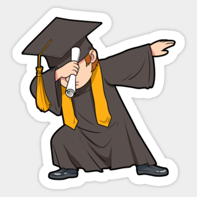 Funny Dabbing Graduation T-Shirt - Dabbing - Sticker | TeePublic