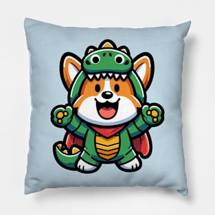 Dragon pajama corgi Pillow