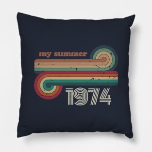 My retro summer -1974 Pillow