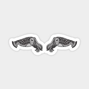 Cuttlefish in Love - cool cuttlefish design - light colors Magnet