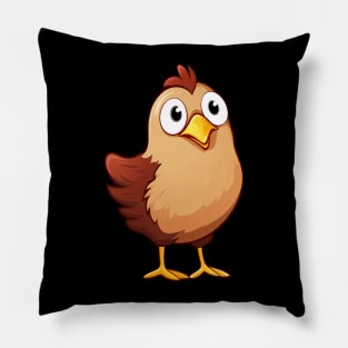 Cute Adorable Chicken Hen Clucker Pillow