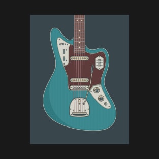 Ocean Turquoise Jag Guitar T-Shirt