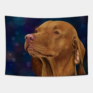 Brown Vizsla Looking to the Side, Painting Tapestry