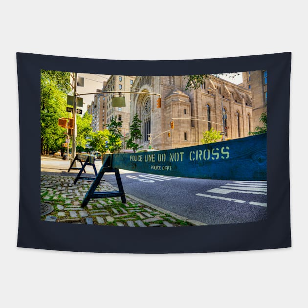 Police Line Do Not Cross Tapestry by tommysphotos