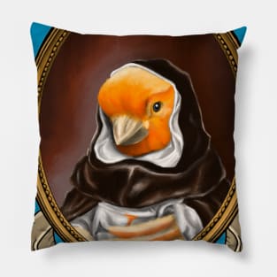 Renaissance Bird - Brother Matías Claret Pillow