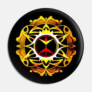 Radiant Peace Mandala - Harmony Sun Emblem Pin