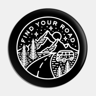 Camping Find your road Pin