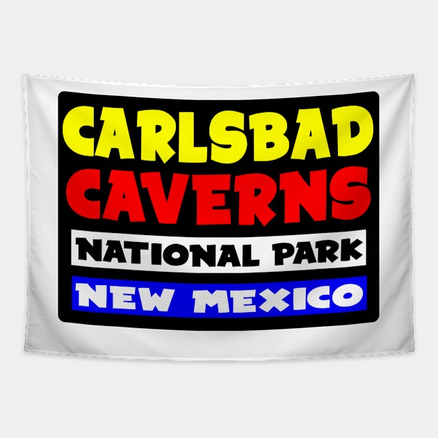 CARLSBAD CAVERNS NATIONAL PARK NEW MEXICO VINTAGE TRAVEL Tapestry by TravelTime