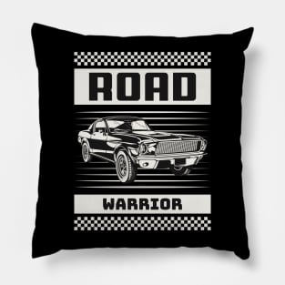 Road Warrior Muscle Car Pillow