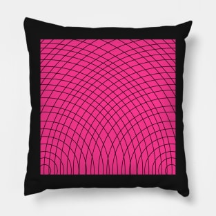 Pink arched geometric pattern Pillow